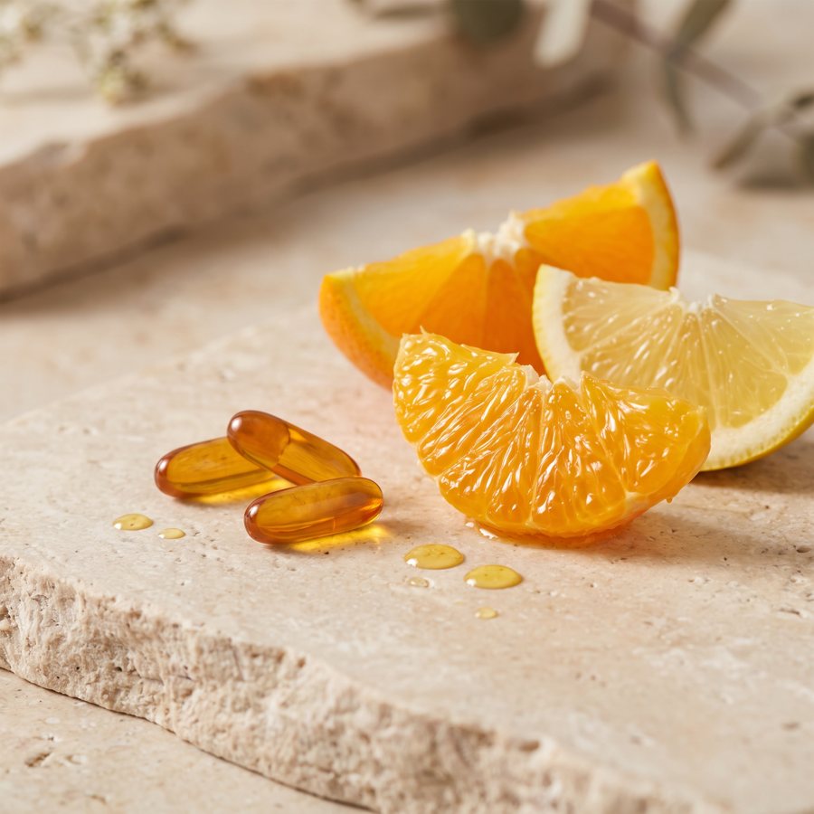 Vitamin E 99 IU · Vitamin C 25mg